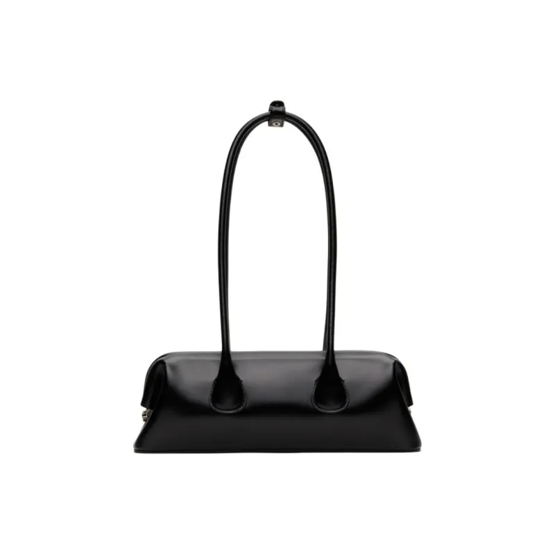 OSOI Leather Handbag, Shoulder Bag Mini Women's Black-2