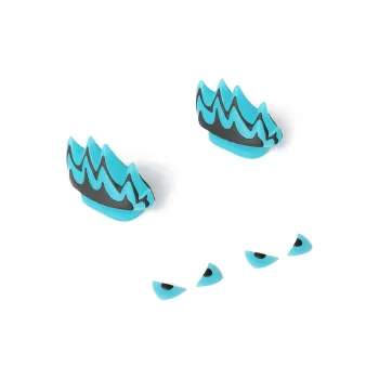HelloSlippers Shark Accessories Sharkicks Accessories PVC Glow In The Dark Shoe Decorations Unisex