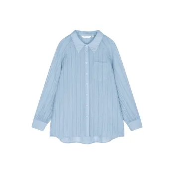 Mo Han Yi Mei Shirts Women's Blue