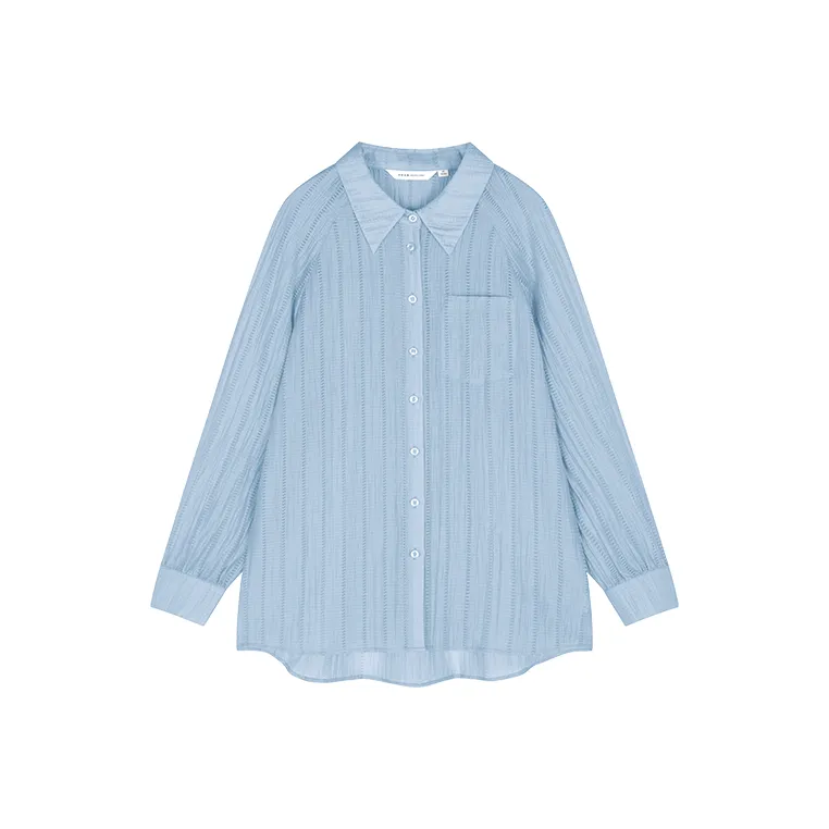 Mo Han Yi Mei Shirts Women's Blue-0
