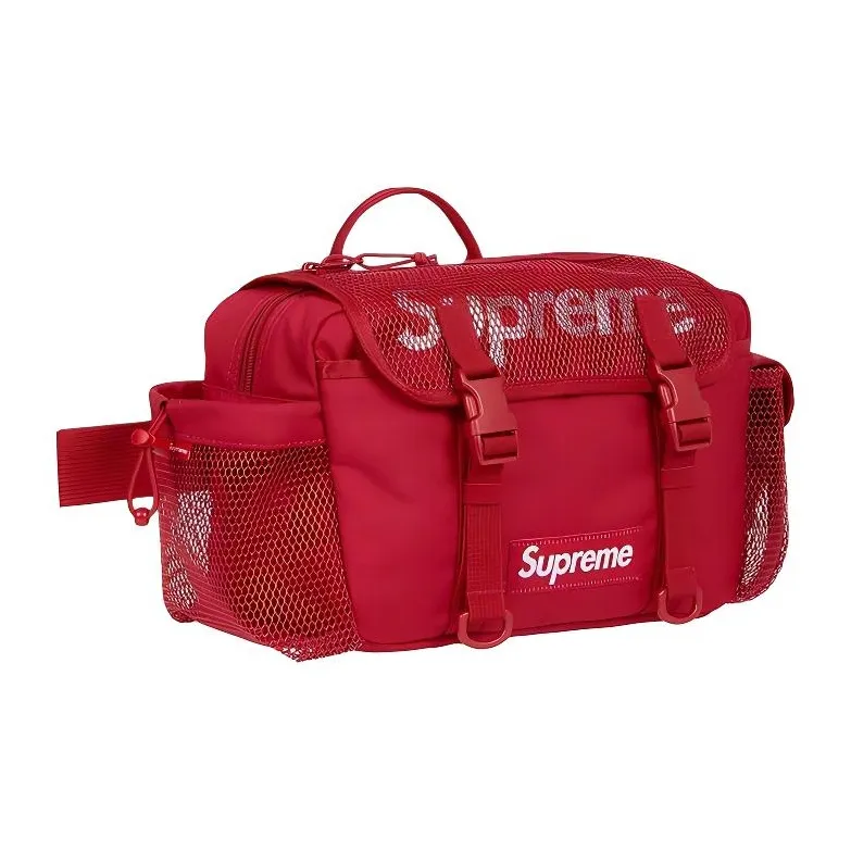 Supreme Spring/Summer 2020 Collection Polyester Shoulder Bag, Crossbody Bag, Fanny Pack Regular Unisex Red-1