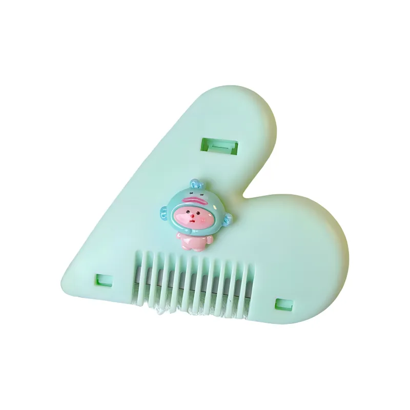 ZHENZI Heart Shaping Haircutting Comb And Styling Comb Cutting And Thinning Bangs-10