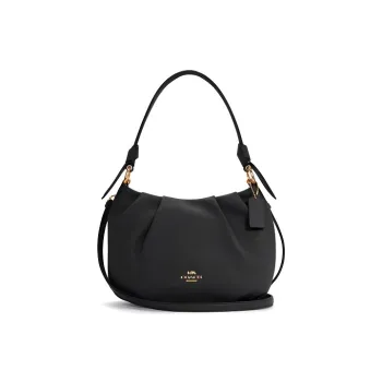 COACH Everly Cow Leather Handbag Crossbody Bag Shoulder Bag Crescent Moon Bag Single Shoulder Bag Women's Black