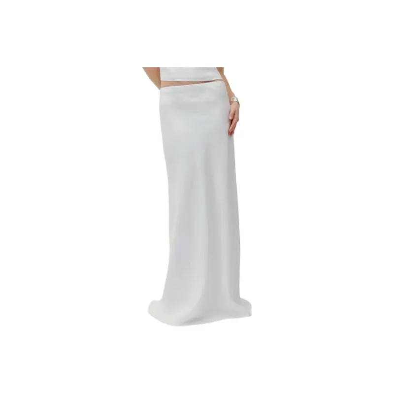 REFORMATION Bella Linen Skirt Casual Long Skirt Women's-0