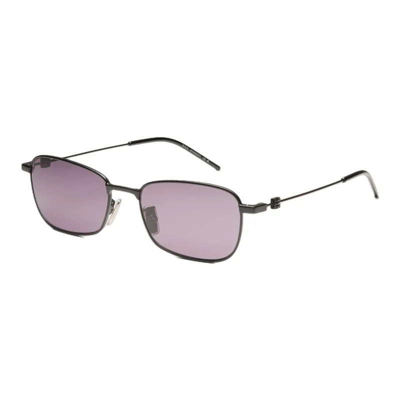 Givenchy Metal Irregular Shape Sunglasses Unisex Black-0
