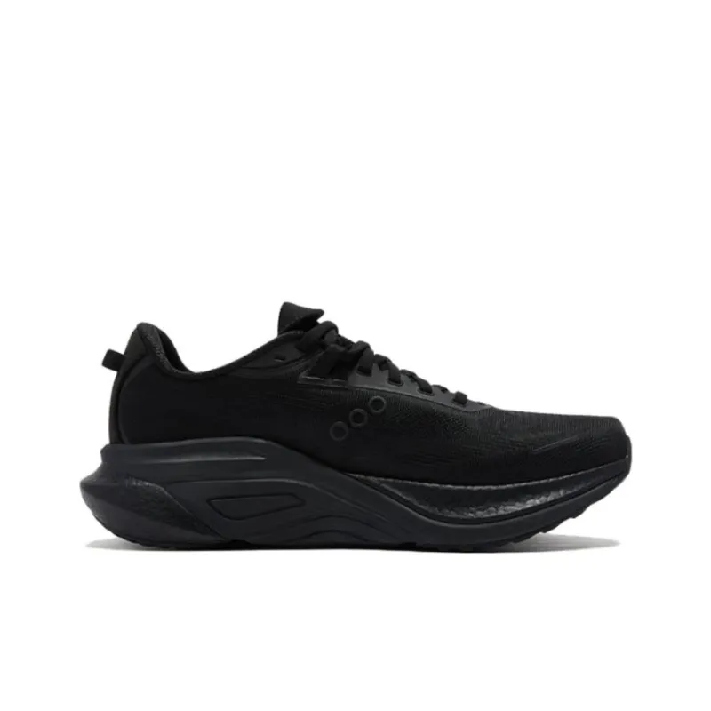 Saucony Anti Slip Wear Resistant Low Top Running Shoes Unisex Black-1