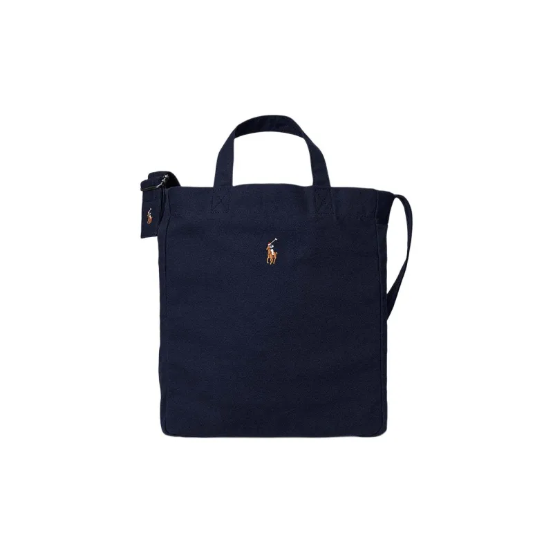 Polo Ralph Lauren Cotton Tote Bag, Shopping Bag, Shoulder Bag, Handbag Tubas Men's Marine Blue-0