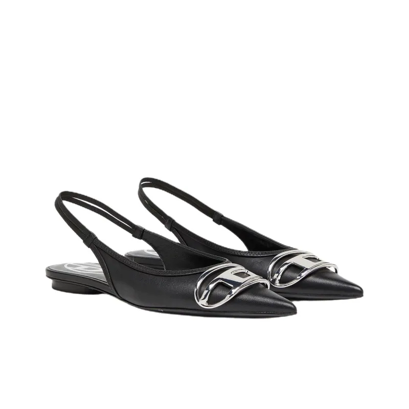 DIESEL D Venus Casual Single Shoes Women's Black-3