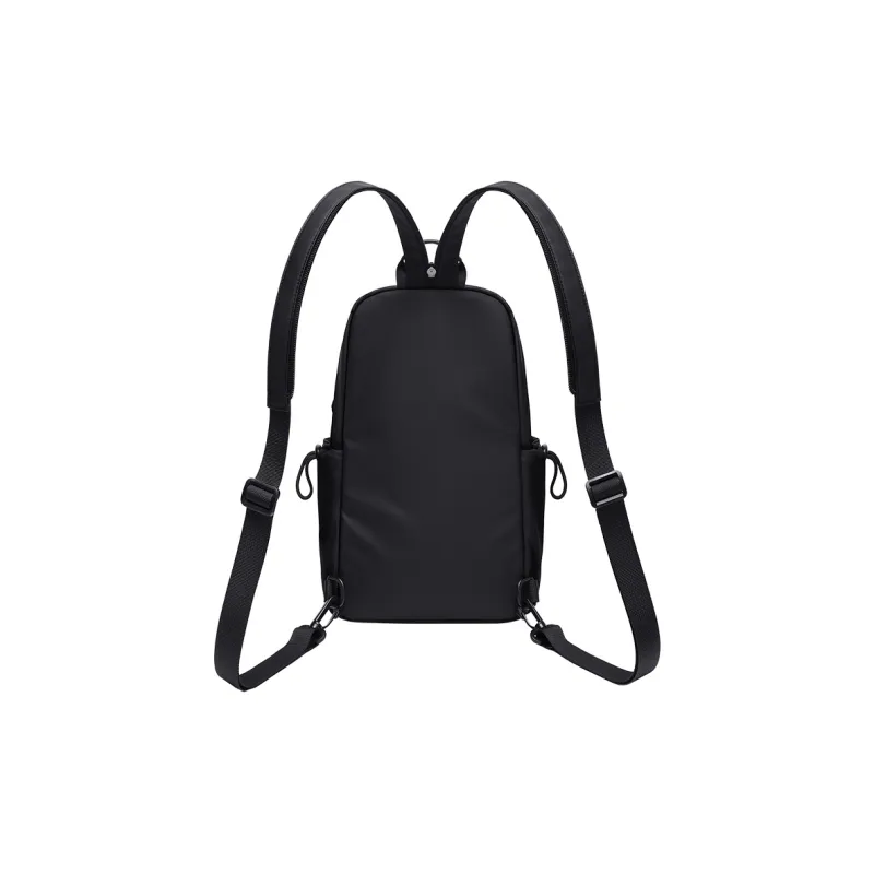GOLF Fabric Double Shoulder Sling Bag Men's Black/Antler Brown-2