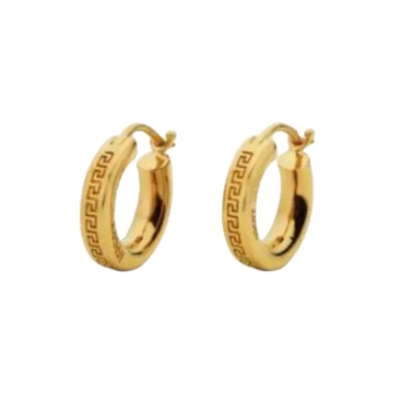 VERSACE Metal Earrings Men's Gold-0