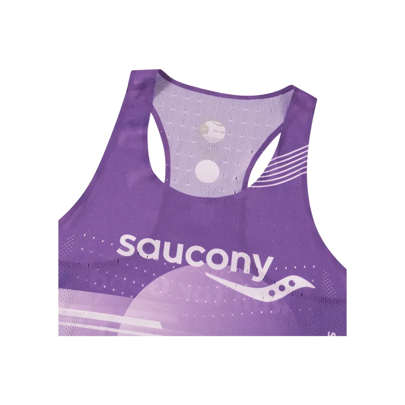 Saucony Tank Top Unisex Bellflower Purple Print-2