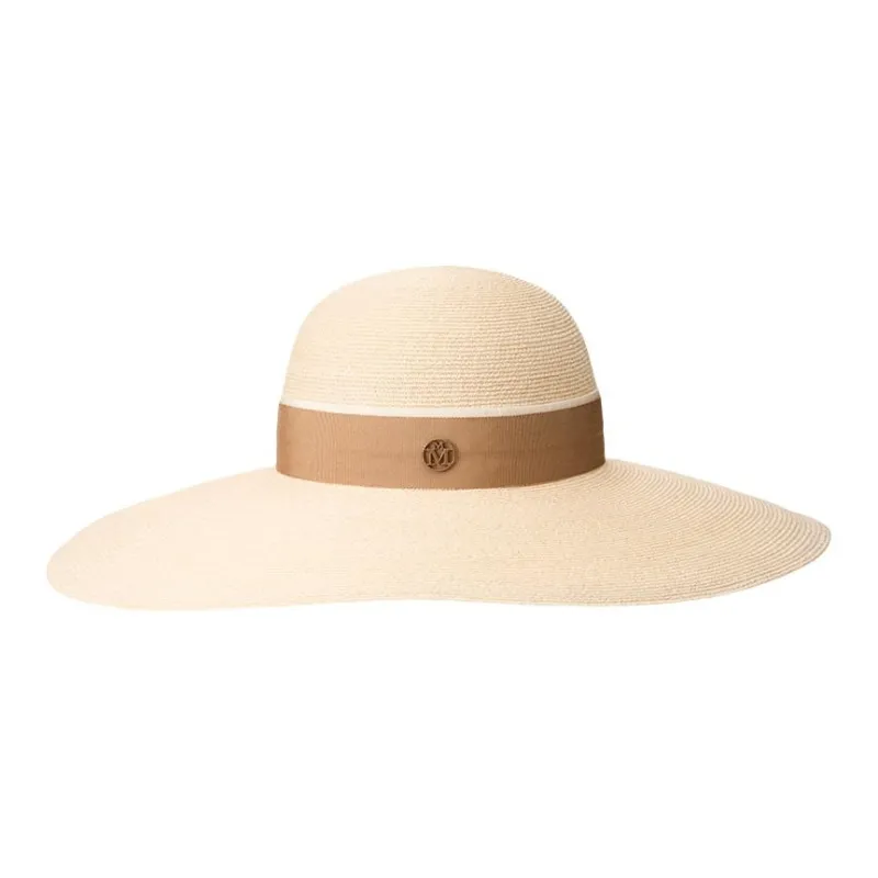 Maison Michel Abaca Sun Protection Hats Unisex Beige-0