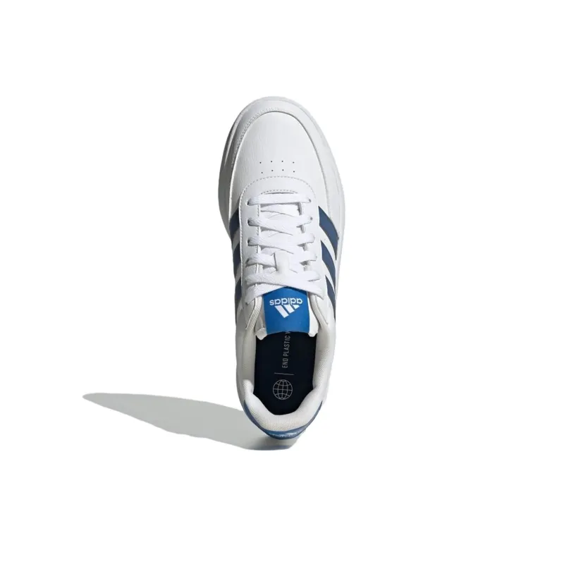 Adidas BREAKNET 2.0 Anti Slip Wear Resistant Low Top Skateboard Shoes Unisex White Blue-3