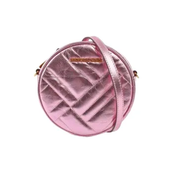 MICHAEL KORS Vivianne Genuine Leather Round Cake Bag Shoulder Bag Crossbody Bag Women's Pink