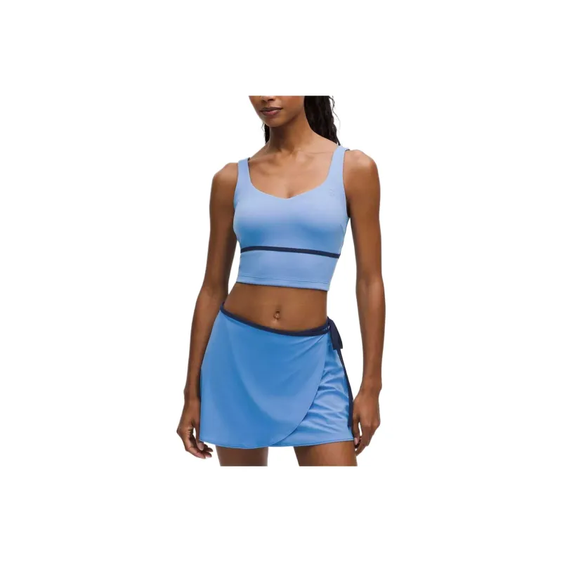 Lululemon Sleeveless Sports Shirts Women's Blue-0