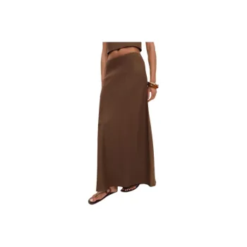 REFORMATION Bella Linen Skirt Casual Long Skirt Women's