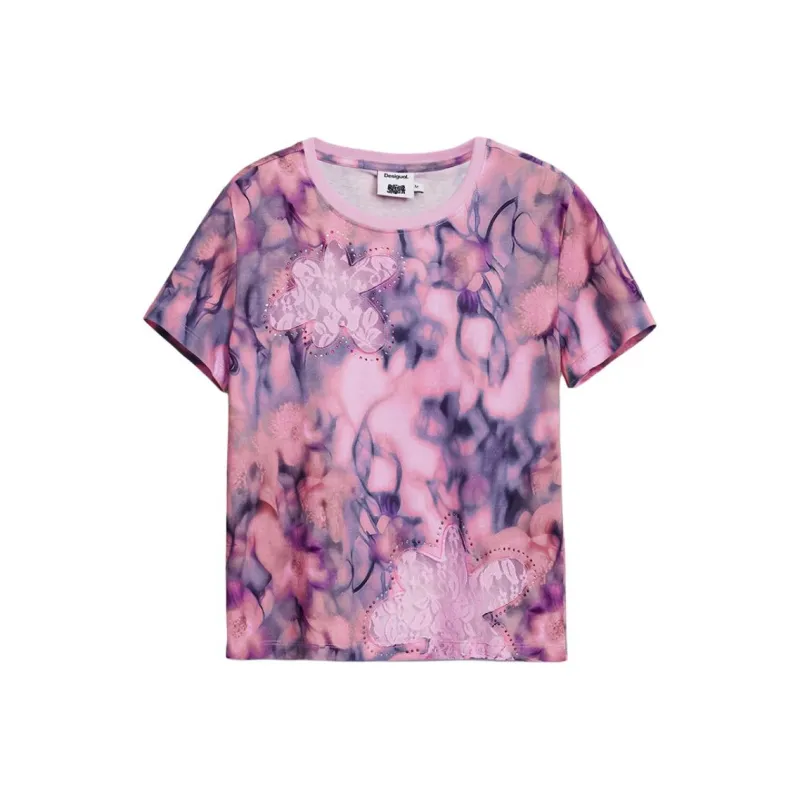Desigual T Shirts Women's Foundation With Pattern-0