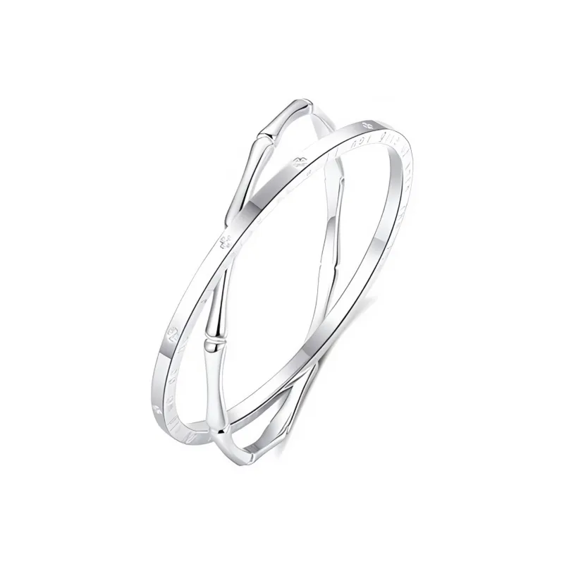 CHAOHONGJI 999 Fine Silver Bangles Women's-0