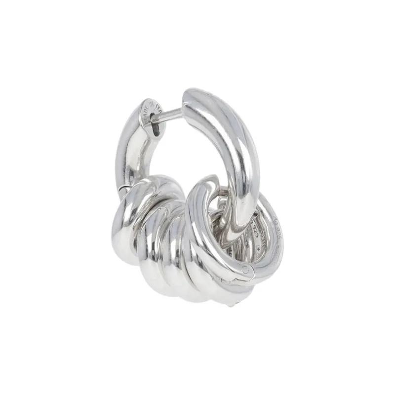 Balenciaga Sterling Silver Earrings Men's Silver-1
