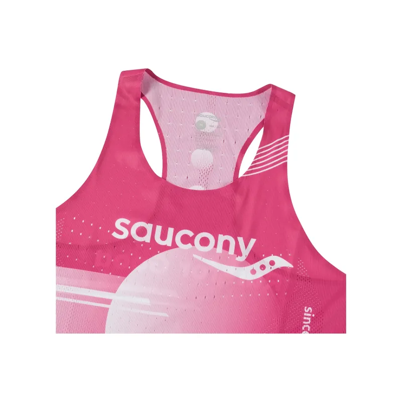 Saucony Tank Top Unisex Lilac Red Print-2