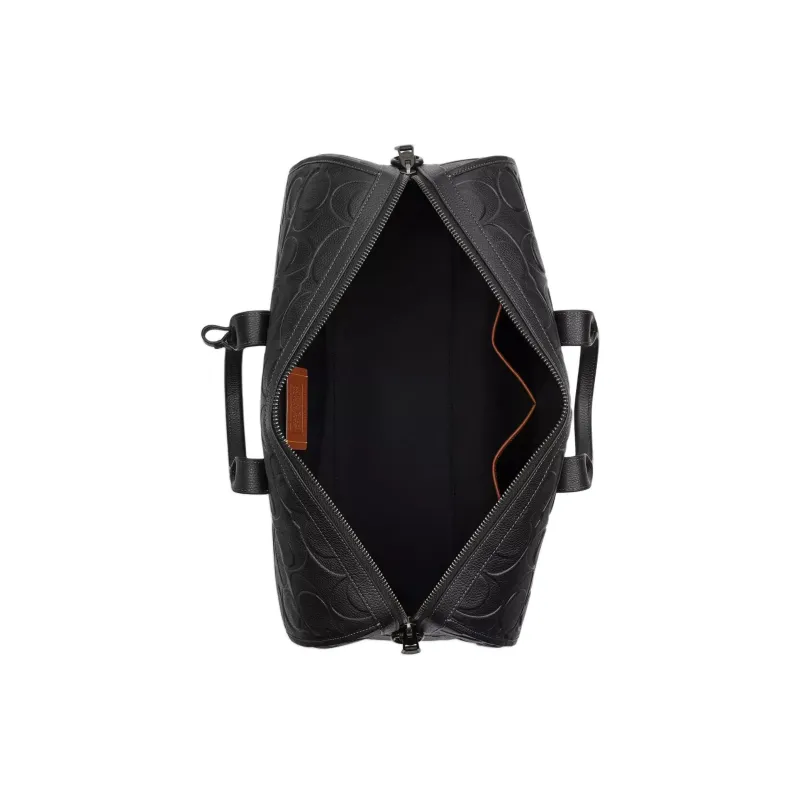 COACH Gotham Leather One Shoulder Crossbody Handbag, Travel Bag Men's Black-3