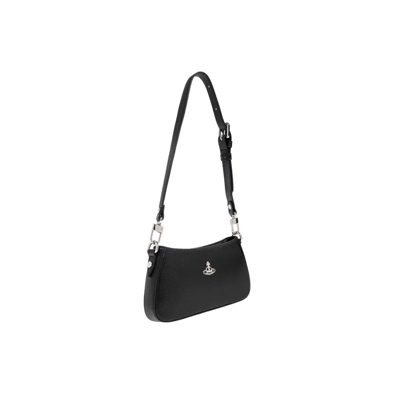 Vivienne Westwood Orb plaque Leather Shoulder Bag-1
