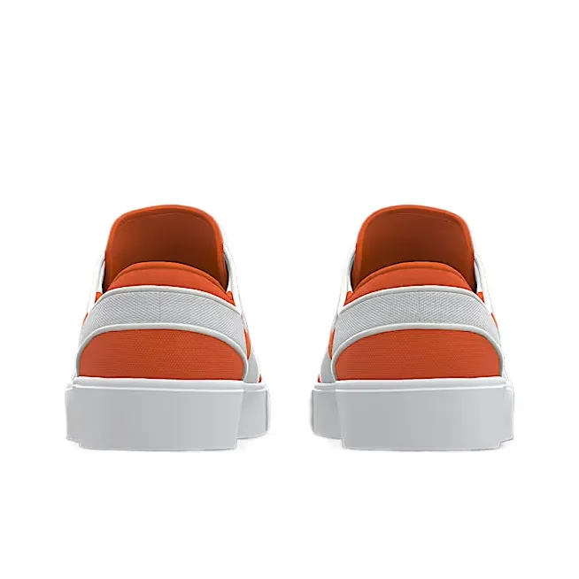 Nike Sb Zoom Janoski Mid Top Skateboard Shoes Women's Orange White-3