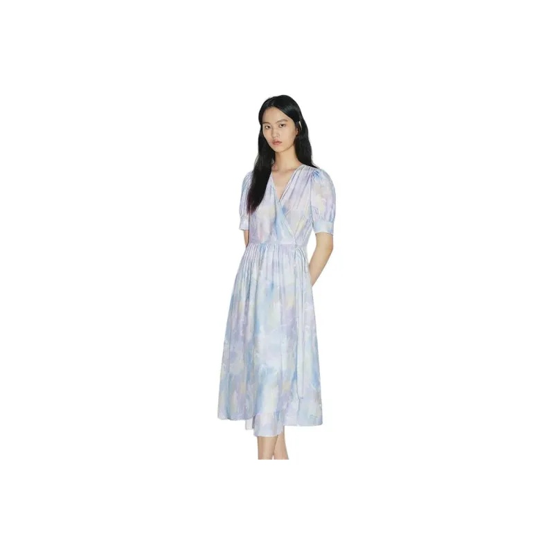 BLUE ERDOS Short Sleeved Dress Women's-1