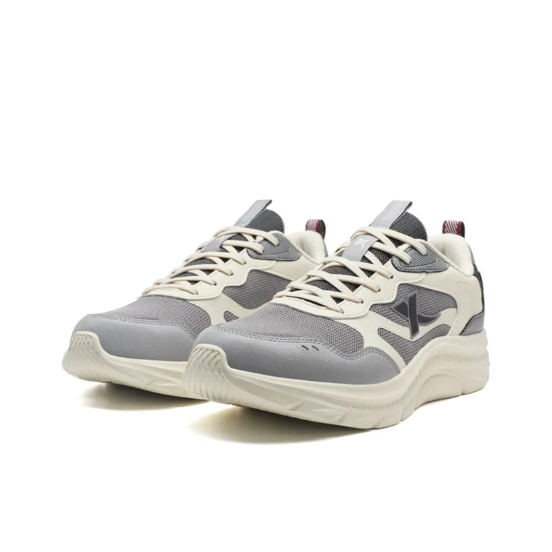 XTEP Cushioning And Breathable Low Top Casual City Commute Running Shoes Men's Smoke Gray-2