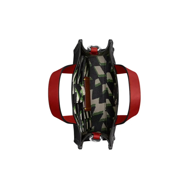 COACH Relay Leather Tote Bag, Shopping Bag, Shoulder Bag, Crossbody Bag, Handbag Trumpets Men's Black Multicolor-2