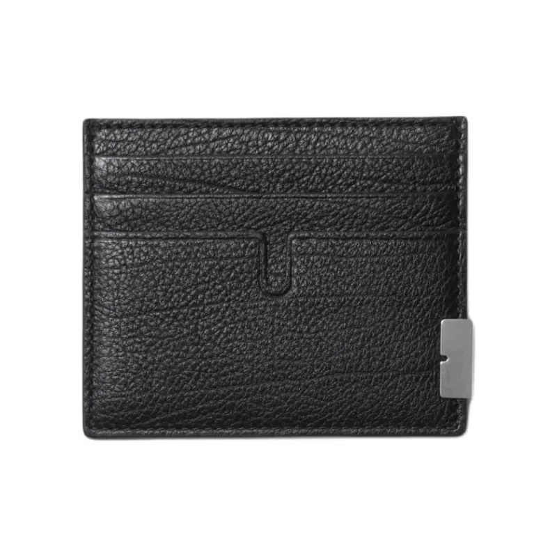 Burberry Calfskin Card Holder Card Holder Men's Black-0