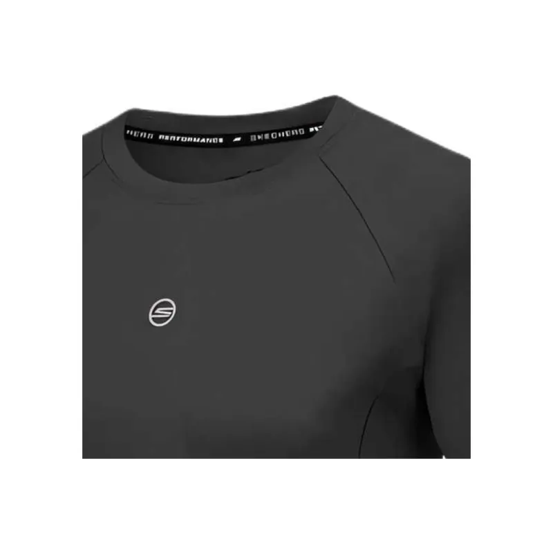 Skechers GODRI Raglan Sleeve T Shirt Women's Carbon Black 0018-2
