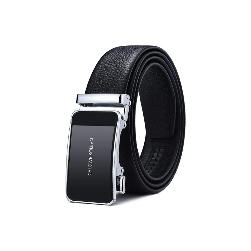 CALOWE KOLEVN Top Grain Cow Leather Belt Gift Box Set Men's 3.5cm-11