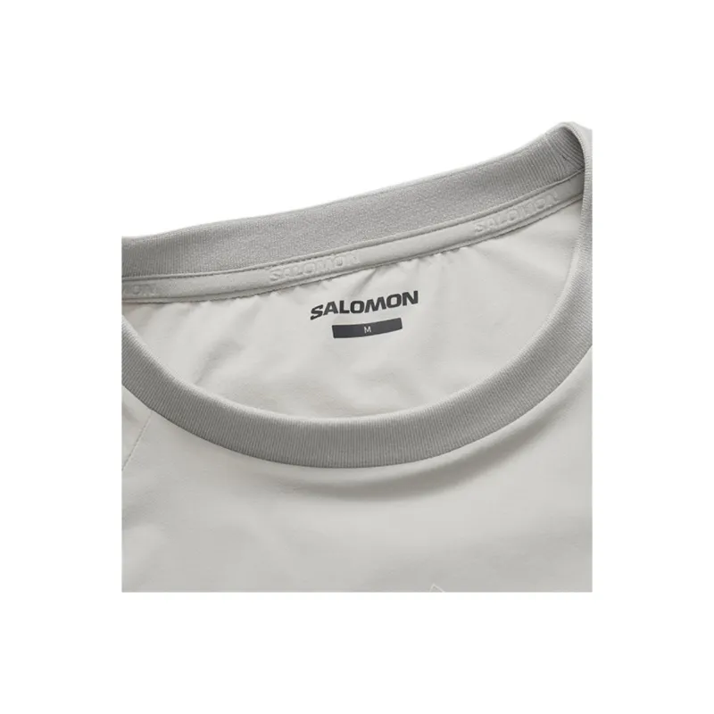SALOMON T Shirt Men's Khaki Gray-4