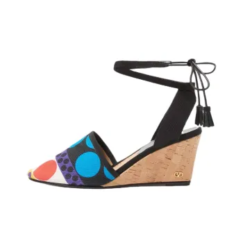 Valentino GARAVANI La Cruisette Wedge Heel High Heels 7.5cm Women's Black