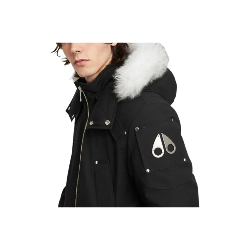 Moose Knuckles Padded Zip Up Hooded Jacket-3