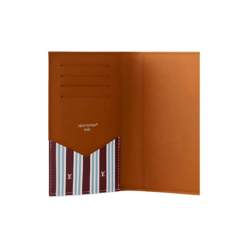 LOUIS VUITTON Coated Canvas Passport Holder Unisex White-4