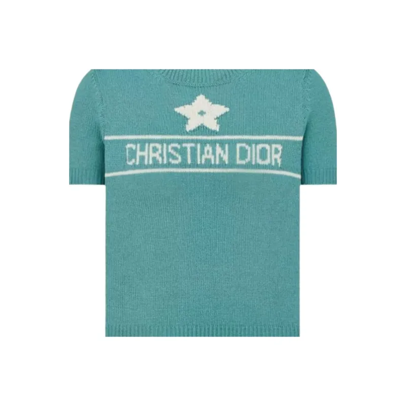 DIOR Dioriviera Cashmere Sweater Women's Lily Of The Valley Green-2