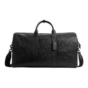 COACH Gotham Leather One Shoulder Crossbody Handbag, Travel Bag Men's Black