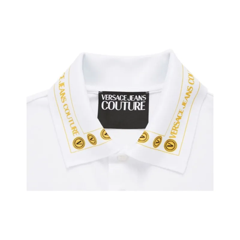 VERSACE JEANS COUTURE Polo Shirts Men White-6