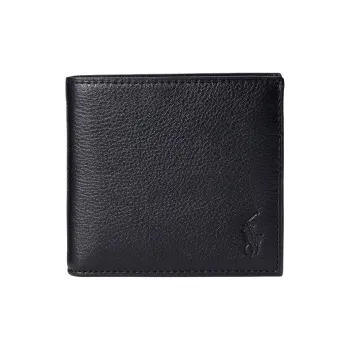 Polo Ralph Lauren Leather Wallet Men's Black