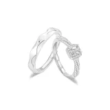 Sterling Silver Couple Deeply in Love