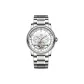 White Dial Silver Steel Band