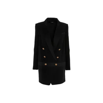 BALMAIN Long-Sleeved Dresses Women's Black