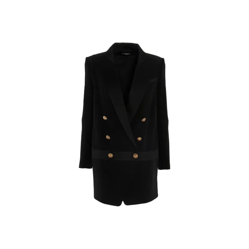 BALMAIN Long-Sleeved Dresses Women's Black-0