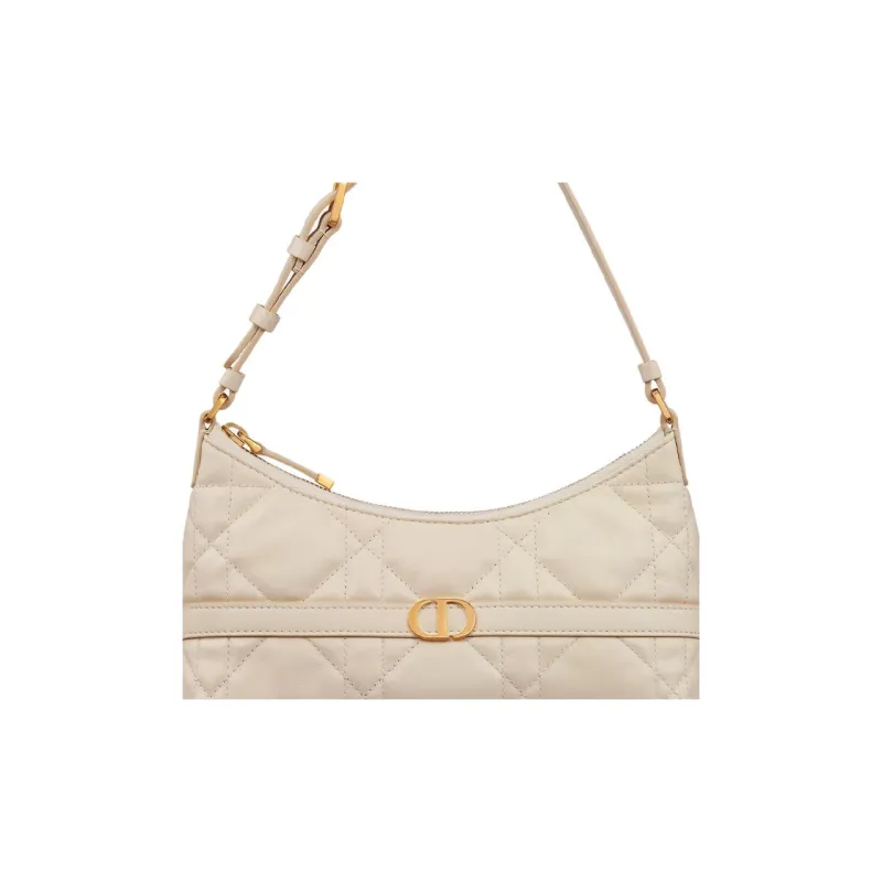 DIOR Miss Caro Sheepskin Shoulder Bag Mini Women's Light Ivory-4