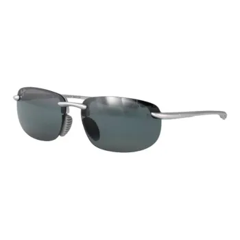 Maui Jim Nylon Irregular Shape Sunglasses Unisex Gray