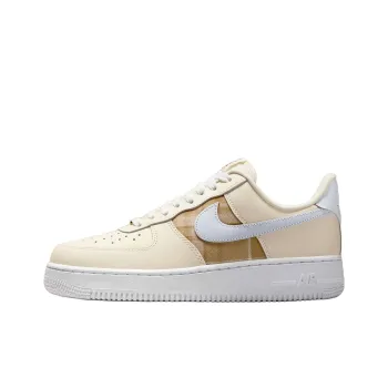 Nike Air Force 1 Abrasion Resistant Low Top Skateboard Shoes Unisex Beige Brown