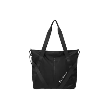 BEN SHERMAN Oxford Shoulder Bag Unisex Black/Army Green