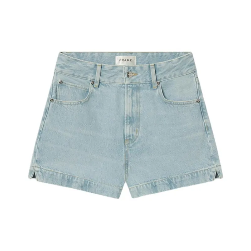 FRAME Denim Shorts Women's Blue NEVR 4007210-0